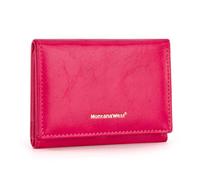 Montana West Wallet Women Small Trifold Wallet RFID Blocking Minimalist Wallets with ID Window, Hot Pink, Classic Small Wallet