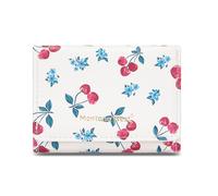 Montana West Wallet Women Small Trifold Wallet RFID Blocking Minimalist Wallets with ID Window, Z Beige-cherry, S, Casual