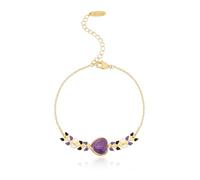 Montana West Wrangler 18K Gold-Plated Chain Bracelet for Women Adjustable Jewelry, 6.5 " - 7.5 ", Copper, no gemstone