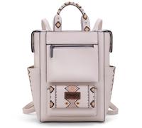 Montana West Wrangler Aztec Backpack Purse for Women Back Zip Anti Theft Convertible Backpack with Adjustable Strap, Beige, 11"L x 6"W x 12"H, Daypack Backpacks
