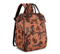 Montana West Wrangler Aztec Knitted Backpack for Women Laptop Casual Daypack, Cowboy Brown, 11.2 x 5.5 x 17 inches