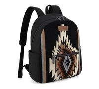 Montana West Wrangler Aztec Knitted Backpack for Women Laptop Casual Daypack, Intense Black, One Size, Daypack Backpacks