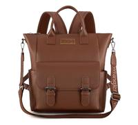 Montana West Wrangler Backpack Purse for Women Medium Convertible Backpack Tote Bag with Crossbody Strap for Travel Work, Brown, M, Leisure