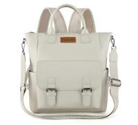 Montana West Wrangler Backpack Purse for Women Medium Convertible Backpack Tote Bag with Crossbody Strap for Travel Work, Off-white, M, Leisure