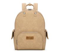 Montana West Wrangler Backpack Purse for Women Top-handle Handbags with Adjustable Strap, Tan, Medium