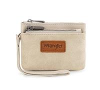 Montana West Wrangler Coin Purse for Women RFID-blocking Floral Embossed Change Pouch Card & Money Organizers Wristlet Wallet, Embossed Beige, Vintage