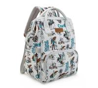 Montana West Wrangler Diaper Bag Backpack Western Baby bag, Tt-beige, 14.3 x 10.8 x 7.2 inches, Standard