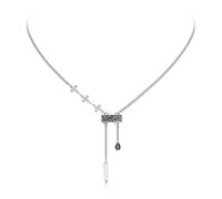 Montana West Wrangler Heart Pendant Necklace for Women Gemstone Necklace Teardrop Silver Jewelry, Copper, No Gemstone