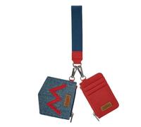 Montana West Wrangler Keychain Wristlet Wallets for Women, Red, 4.8" x 0.2" x 3", Casual