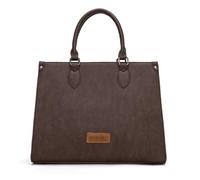 Montana West Wrangler Tote Bag for Women Western Tote Purse Large Work Satchel Handbag for Business Teacher Office, Coffee, M