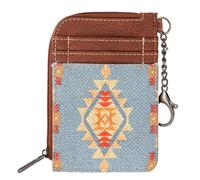 Montana West Wrangler Wallets for Women Boho Aztec Card Holder, Angel Blue, Casual