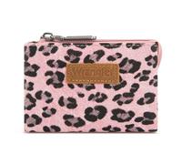 Montana West Wrangler Women Small Card Wallet, Pink, Leopard Print