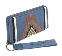 Montana West Wrangler Wristlet Wallet Western Aztec Womens Wallet Large Capacity Long Purse RFID Clutch Wallet, Angel Jean, Western