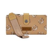 Montana West Wrangler Wristlet Wallets for Women Large RFID Blocking Wallet Ladies Female Bifold Clutch Wallet with ID Window, Daisy-Dark Brown, 7.5" x 1" x 3.5" inches, Lrage Women Wallet