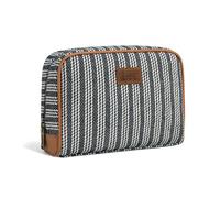 Montana West x Lee Makeup Bag & Cosmetic Bags for Women Travel Pouches for Organization, Lee-jean Blue, 8.3"L x 3.5"W x 6.5"H