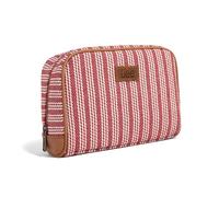 Montana West x Lee Makeup Bag & Cosmetic Bags for Women Travel Pouches for Organization, Lee-red, 8.3"L x 3.5"W x 6.5"H