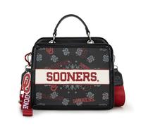 Montana West X NCAA Medium Crossbody Bag for Women Satchel Top-Handle Handbags, Ou-black, M, Fashion Handbag