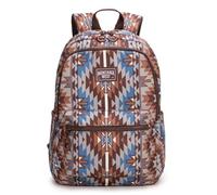 Montana West x Wrangler Aztec Backpack Mommy Daypack Western Travel Bag for Women, Coffee, L, Western