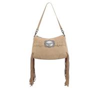 Montana West X Wrangler Hobo Bag for Women Fringe Wester Shoulder Bag Vegan Suede Tassel Hippie Crossbody Bag, Tan
