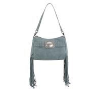 Montana West X Wrangler Hobo Bag for Women Fringe Wester Shoulder Bag Vegan Suede Tassel Hippie Crossbody Bag, Jean