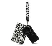 Montana West X Wrangler Keychain Wristlet Wallets for Women Dual Pouch Wristlet with Zipper Coin Purse Large Capacity and Easy to Carry, Black, L