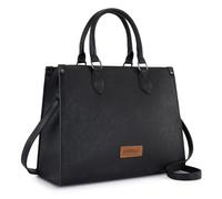 Montana West X Wrangler Large Tote Bag for Women, Western Purse Work Shoulder Handbag with Crossbody Strap, Black, M