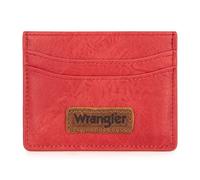 Montana West X Wrangler Small Credit Card Holder for Women Rfid Blocking Credit Wallet, Graceful-Red, S, Fashion