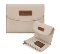 Montana West X Wrangler Small Wallets for Women Trifold RFID Blocking Wallet Large Capacity Clutch Wallets with Coin Purses, Apricot