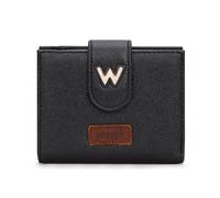 Montana West X Wrangler Wallet for Women Bifold Small RFID Blocking Wallets Ladies Wallet with 3 ID Windows, Z-Black, S, Casual