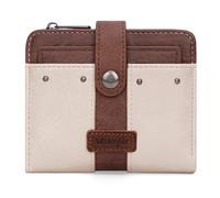Montana West X Wrangler Wallet Women Small Bifold Wallet Womens Ladies Female Credit Card Wallet with Removable ID Window, White - Brown, Chic