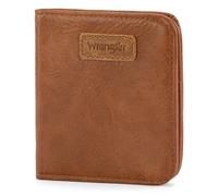 Montana West X Wrangler Wallet Women Small with Rfid Lining and A Coin Purse, Brown, S, Minimalist
