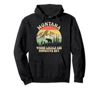 Montana Where Locals Are Pawsitive Distanced Pullover Hoodie