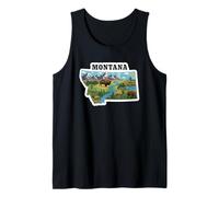 Montana Wildlife Outdoor and Adventure Nature Lover Design Tank Top