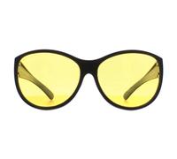 Montana Butterfly Matte Black Yellow Polarized Fo8 Fit Over Glasses Night Driving Sunglasses Black