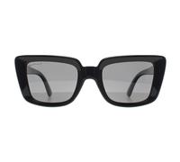 montana Women's Rectangle Shiny Black Smoke Polarized MP193 montana Black One Size