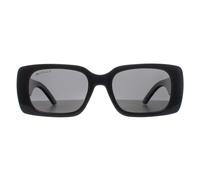 montana Women's Rectangle Shiny Black Smoke Polarized MP194 montana Black One Size