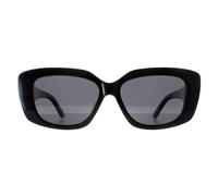 montana Women's Rectangle Shiny Black Smoke Polarized MP56 montana Black One Size