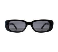 montana Women's Rectangle Shiny Black Smoke Polarized MP65 montana Black One Size