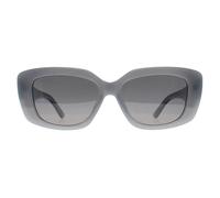 montana Women's Rectangle Shiny Blue Cream Smoke Grey Polarized MP56