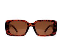 montana Women's Rectangle Shiny Turtle Brown Polarized MP76