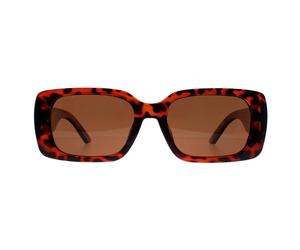 montana Women's Rectangle Shiny Turtle Brown Polarized MP76