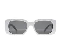 montana Women's Rectangle Shiny White Smoke Polarized MP194