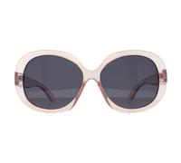 montana Women's Round Transparent Pink Smoke Polarized MP63 montana Pink One Size