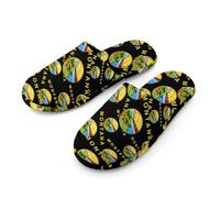 Montana1 State Flag Men's Slippers Memory Foam Indoor House Shoes Lightweight Washable Slipper 45-46_(11-12)