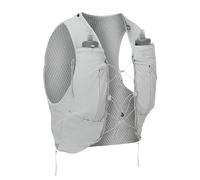 Montane Gecko VP 5+ Running Vest, Lightweight, with 2x 500ml Soft Flasks, BOUNCE CONTROL, 85% Nylon, 15% Elastane, 202g, Trail Running (White, M)