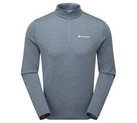 Lightweight Technical Baselayer-Montane Men's Dart Zip Neck T-Shirt (Stone Blue)