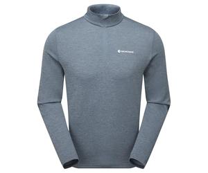 Montane Men's Dart Zip Neck T-Shirt Stone Blue