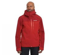 Montane Men's Hydron GORE-TEX® Jacket, Red, Waterproof, Lightweight, with Adjustable Cuffs, Grown-on Hood, 3 Zipped Pockets, for Outdoor Adventure (UK, Alpha, XL, Regular, Regular, Red)