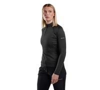 Montane Womens Dart Zip Long Sleeve T-Shirt: Black: 16 Size: 16, Colou