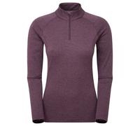 Montane Womens Dart Zip Neck Long Sleeve T-Shirt Light Purple Size 8